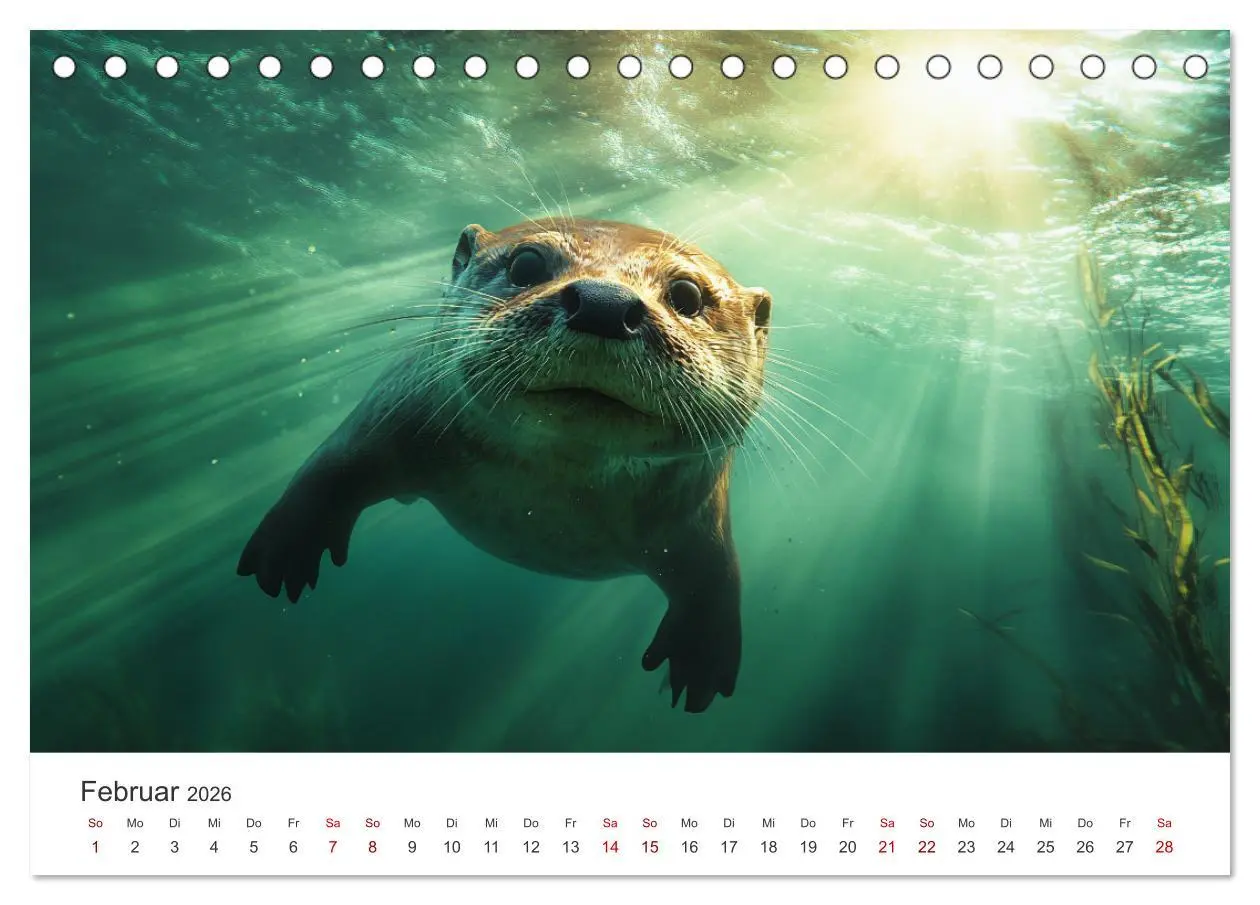 Bild: 9783457296264 | Wächter des Flusses - Ein Jahr mit Fischottern (Tischkalender 2026...