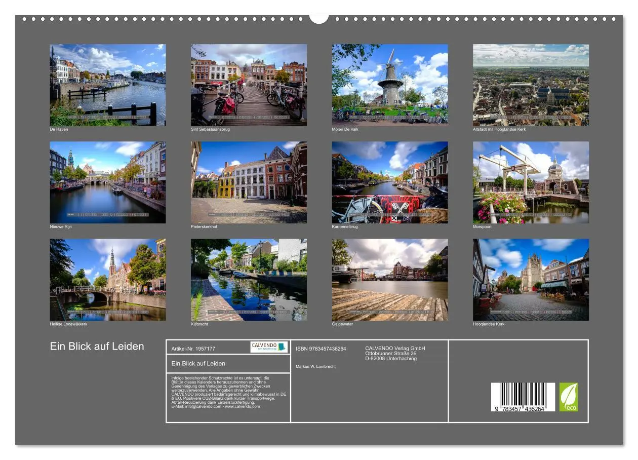 Bild: 9783457436264 | Ein Blick auf Leiden (hochwertiger Premium Wandkalender 2026 DIN A2...
