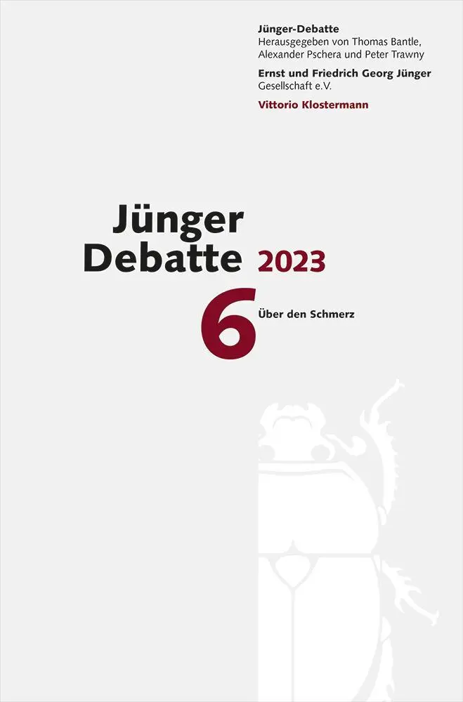 Cover: 9783465046264 | Jünger Debatte | Band 6 (2023): Über den Schmerz | Bantle (u. a.)