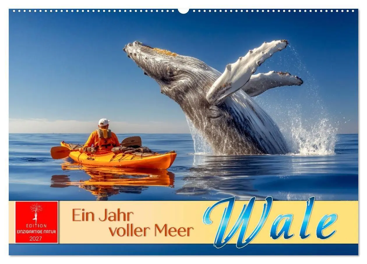 Cover: 9783516906264 | Wale - ein Jahr voller Meer (Wandkalender 2027 DIN A2 quer),...