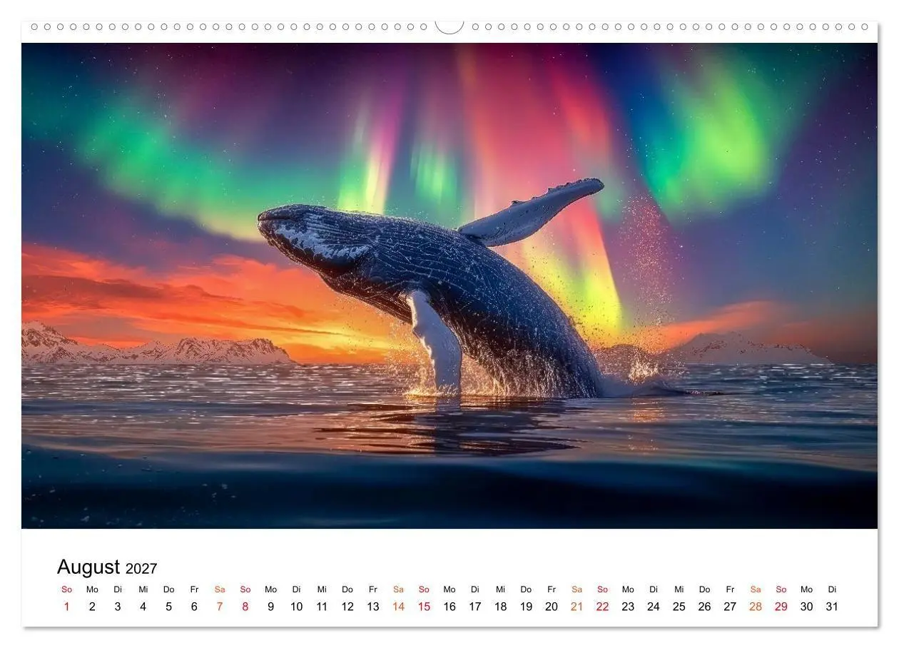 Bild: 9783516906264 | Wale - ein Jahr voller Meer (Wandkalender 2027 DIN A2 quer),...