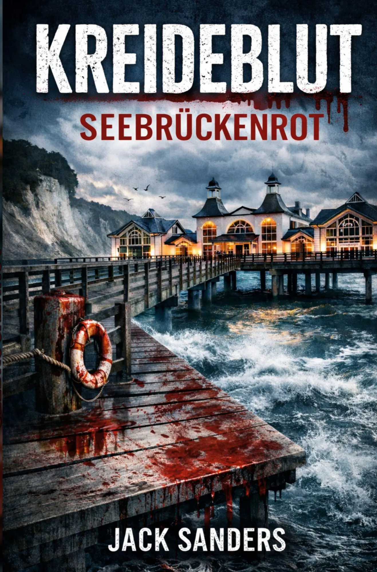 Cover: 9783819496264 | Kreideblut - Seebrückenrot | Rügen-Stralsund-Thriller | Jack Sanders