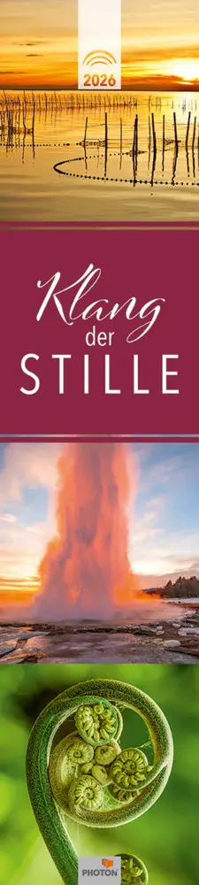 Cover: 9783911156264 | KLANG DER STILLE Streifenkalender 2026 | PHOTON® Verlag | Kalender