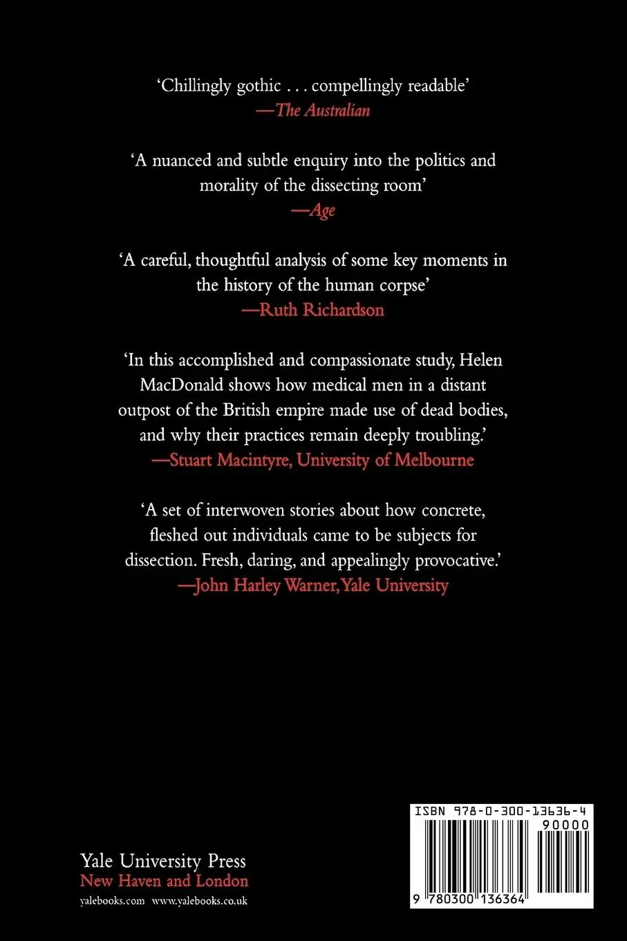 Rückseite: 9780300136364 | Human Remains | Helen Macdonald | Taschenbuch | Englisch | 2011