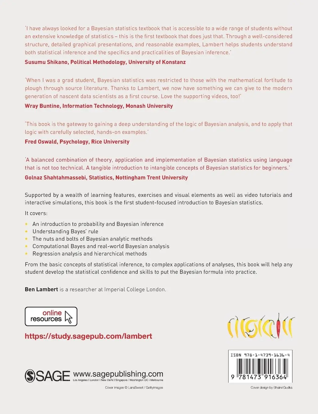Rückseite: 9781473916364 | A Student's Guide to Bayesian Statistics | Ben Lambert | Taschenbuch