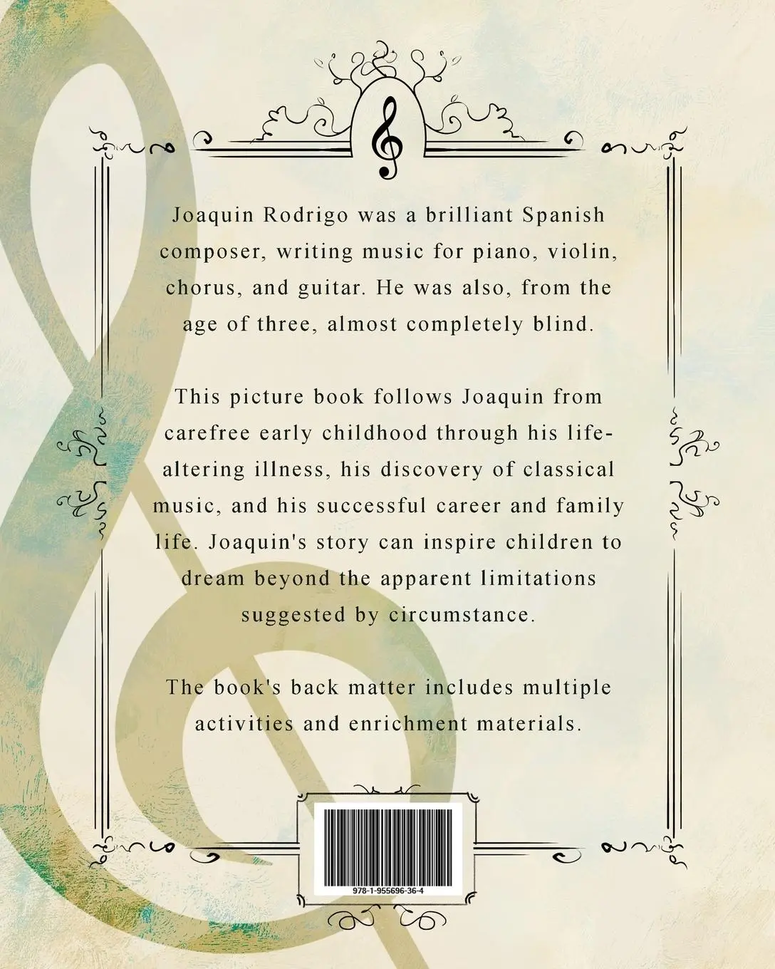 Rückseite: 9781955696364 | A Boy Who Made Music | The Extraordinary Life of Joaquin Rodrigo