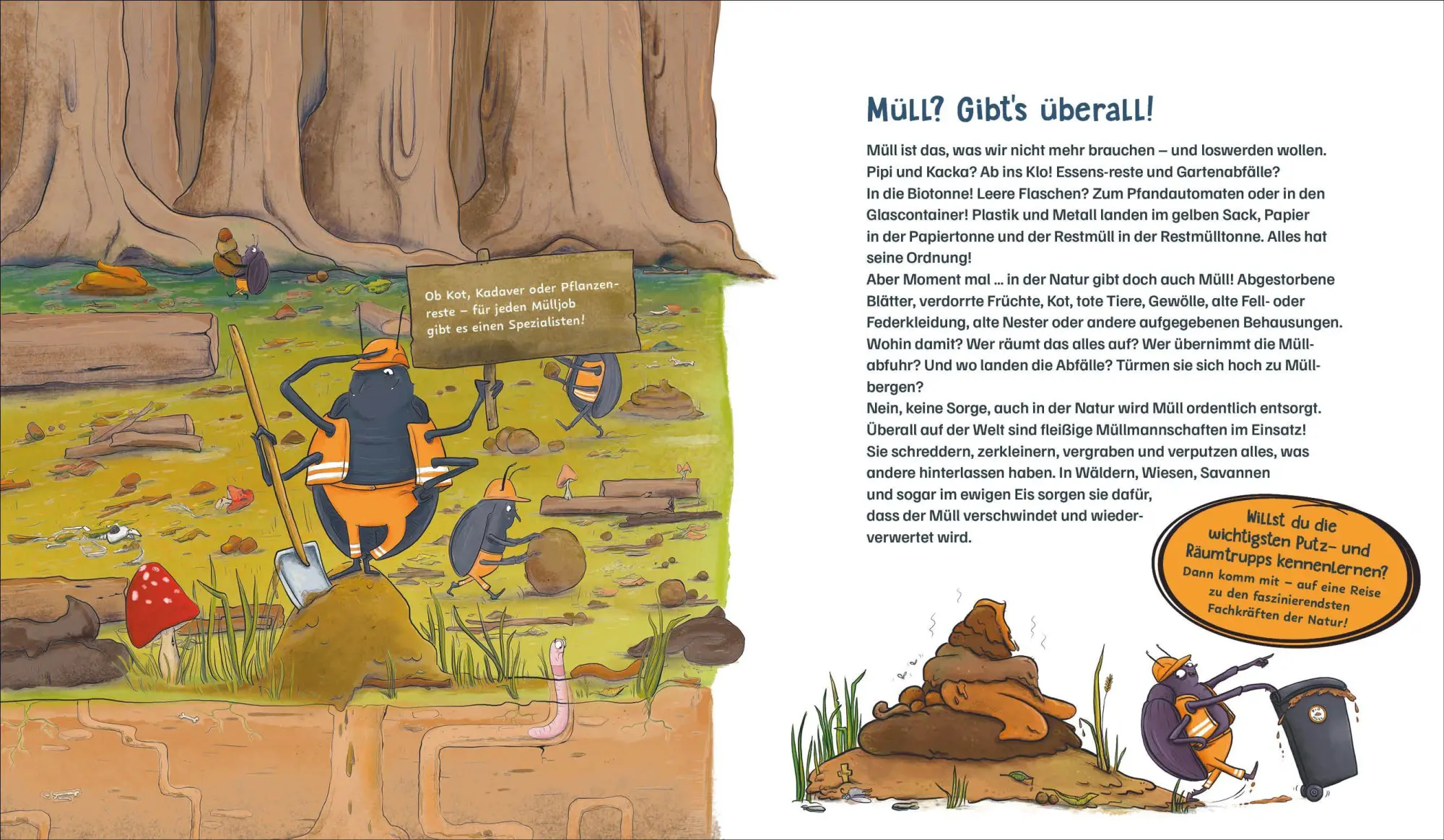 Bild: 9783423766364 | Die Müllabfuhr in der Natur - Alles über Mistkäfer und Co. | Saan