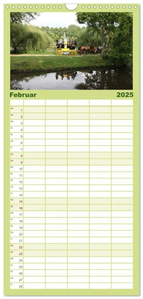 Bild: 9783457116364 | Familienplaner 2025 - CIAT - Historischer Fahrsport in Celle mit 5...