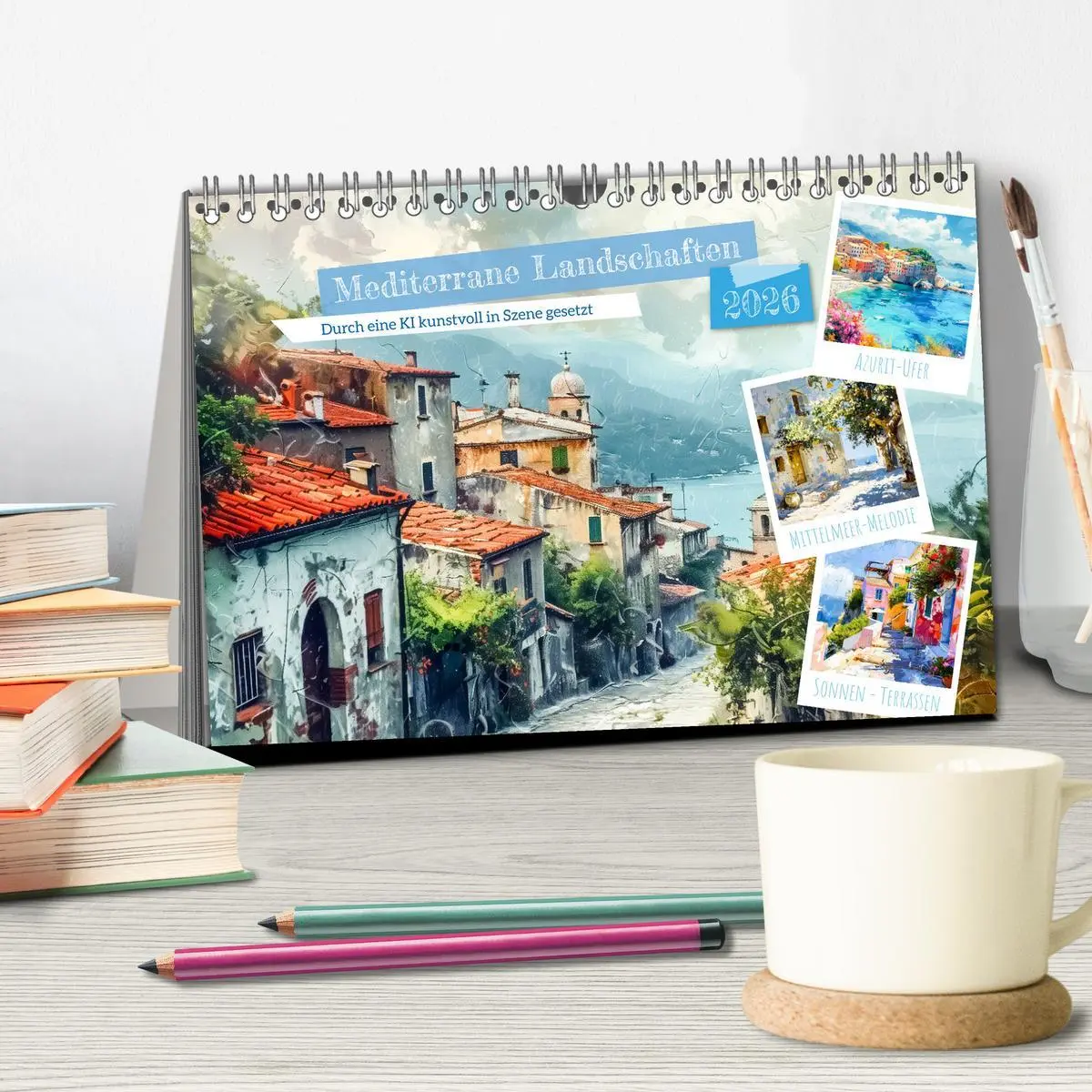 Bild: 9783457426364 | Mediterrane Landschaften (Tischkalender 2026 DIN A5 quer), CALVENDO...