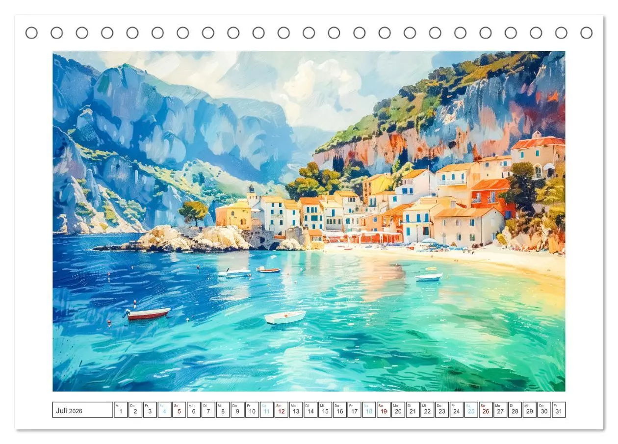 Bild: 9783457426364 | Mediterrane Landschaften (Tischkalender 2026 DIN A5 quer), CALVENDO...