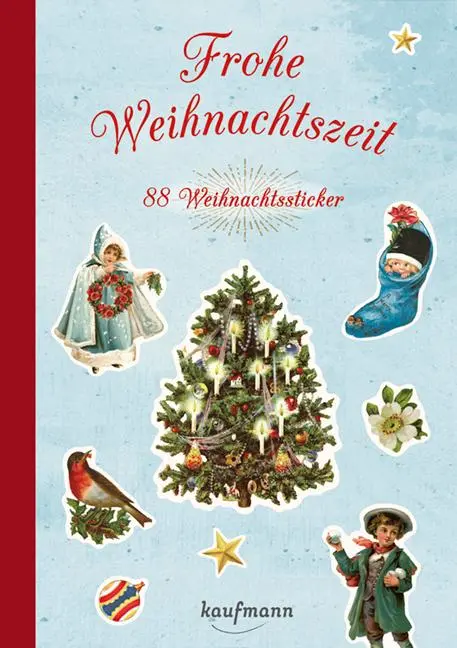 Cover: 9783780616364 | Frohe Weihnachtszeit | 88 Weihnachtssticker | Kaufmann Verlag | 16 S.