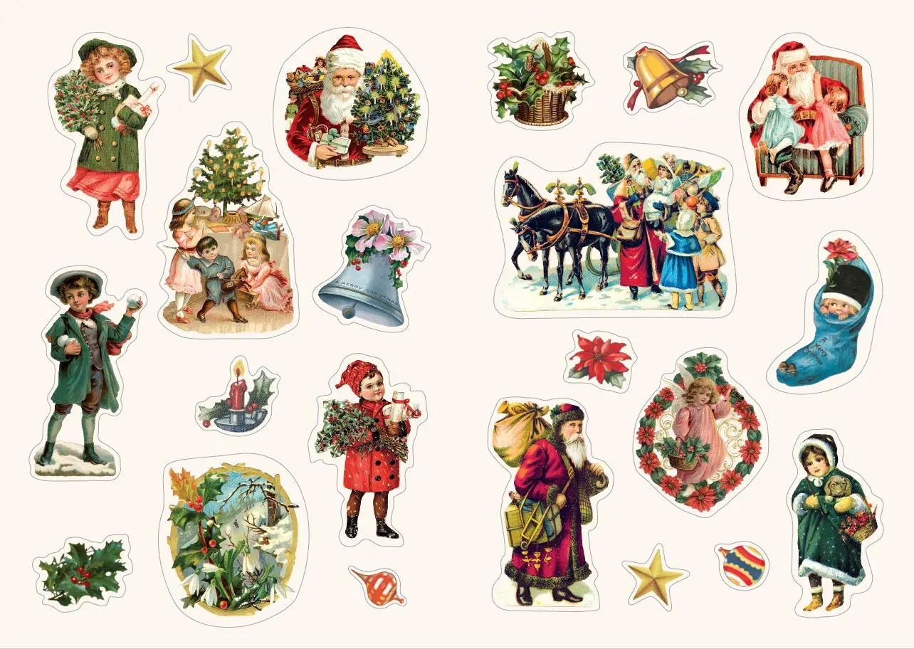 Bild: 9783780616364 | Frohe Weihnachtszeit | 88 Weihnachtssticker | Kaufmann Verlag | 16 S.