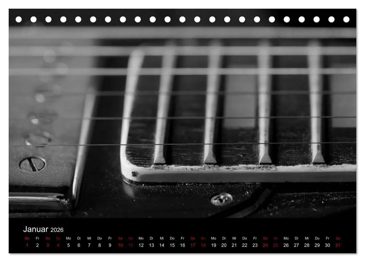 Bild: 9783457896464 | Regelwerke - Details alter E-Gitarren (Tischkalender 2026 DIN A5...