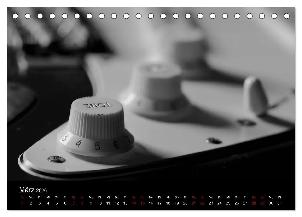 Bild: 9783457896464 | Regelwerke - Details alter E-Gitarren (Tischkalender 2026 DIN A5...