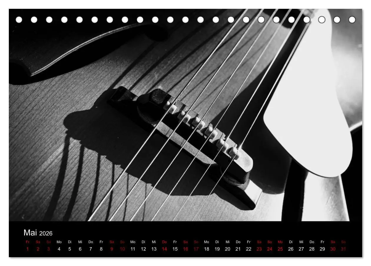 Bild: 9783457896464 | Regelwerke - Details alter E-Gitarren (Tischkalender 2026 DIN A5...