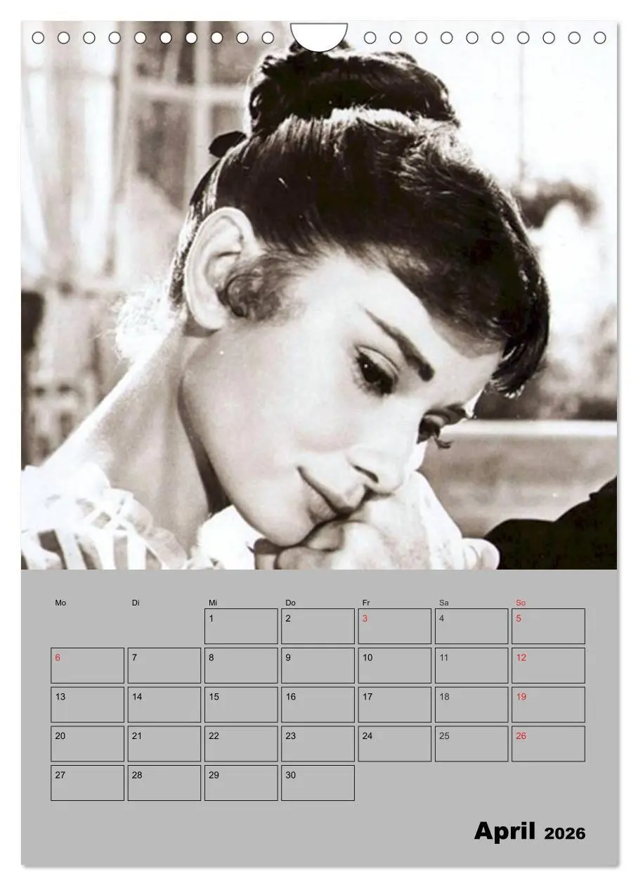 Bild: 9783516436464 | Hollywood-Diva. Audrey Hepburn (Wandkalender 2026 DIN A4 hoch),...