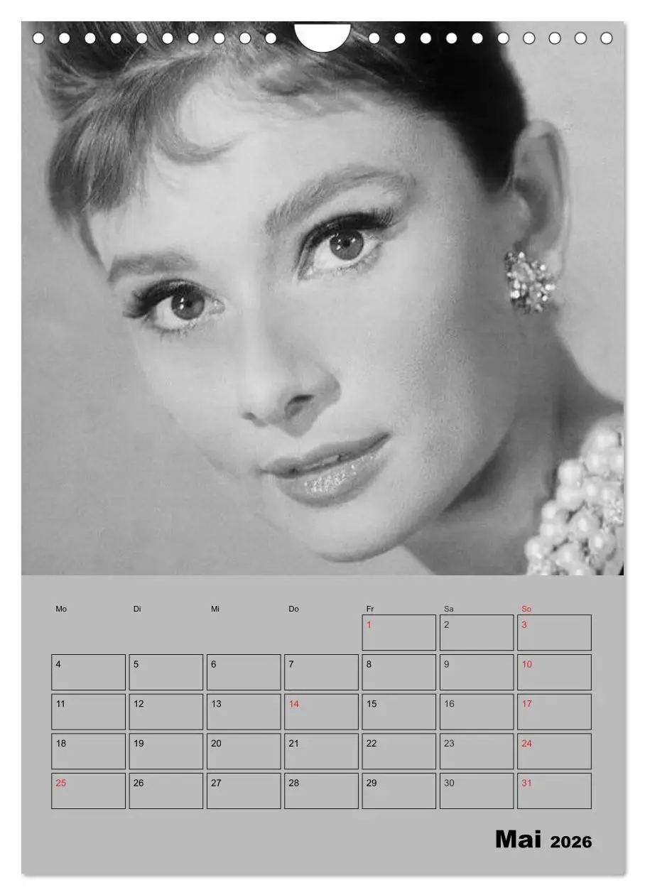 Bild: 9783516436464 | Hollywood-Diva. Audrey Hepburn (Wandkalender 2026 DIN A4 hoch),...
