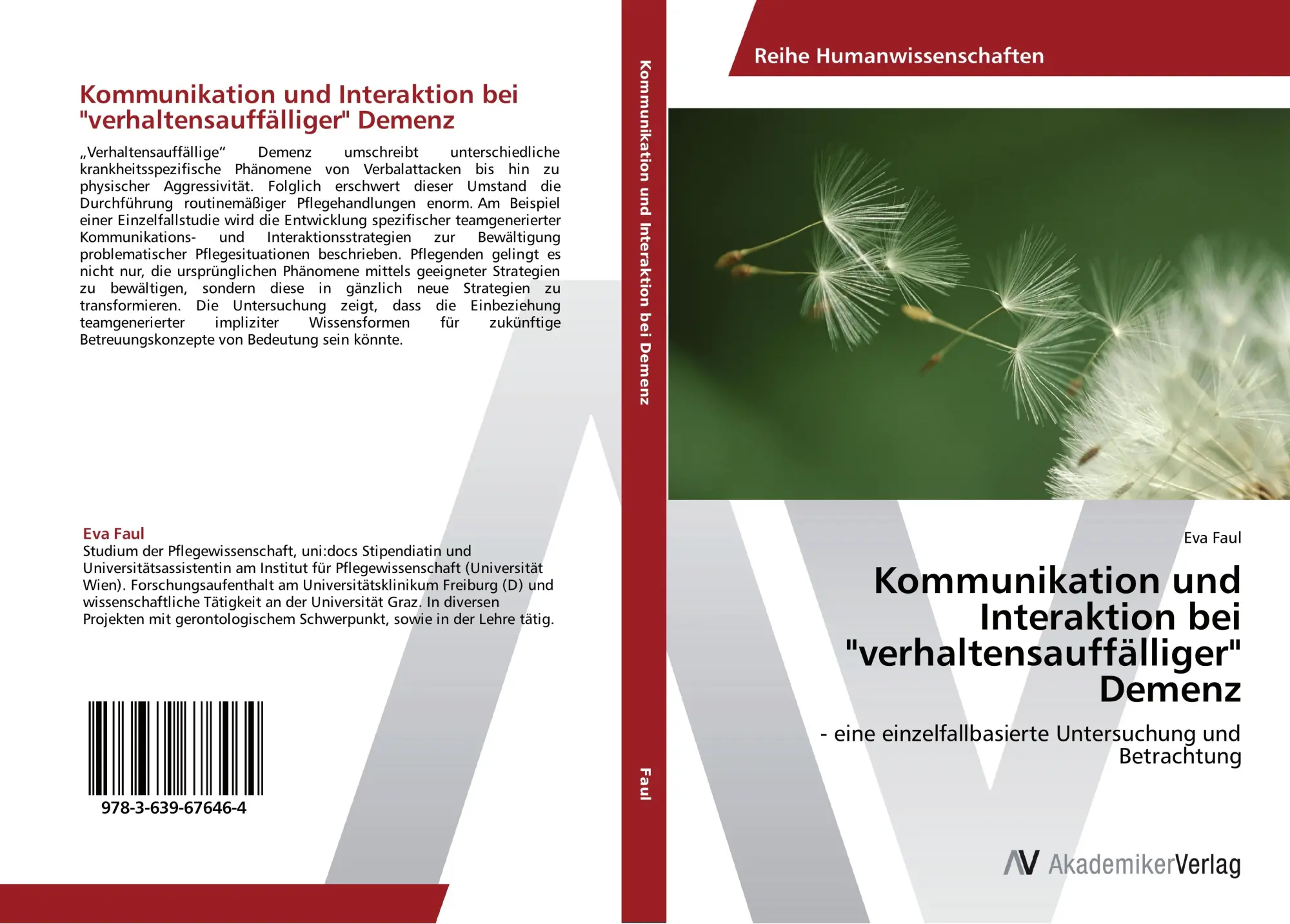 Cover: 9783639676464 | Kommunikation und Interaktion bei "verhaltensauffälliger" Demenz