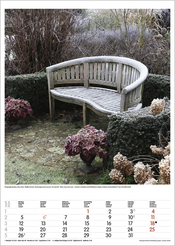 Bild: 9783731886464 | Gartenträume 2026 | Verlag Korsch | Kalender | Spiralbindung | 13 S.