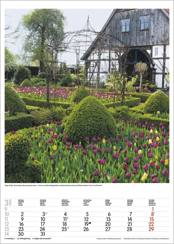 Bild: 9783731886464 | Gartenträume 2026 | Verlag Korsch | Kalender | Spiralbindung | 13 S.