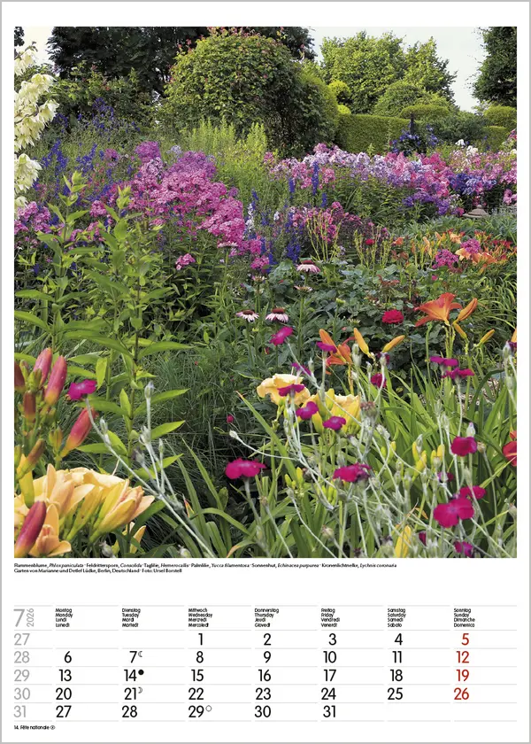 Bild: 9783731886464 | Gartenträume 2026 | Verlag Korsch | Kalender | Spiralbindung | 13 S.
