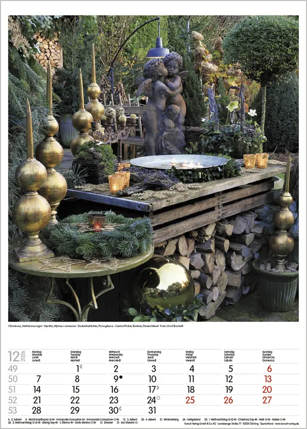 Bild: 9783731886464 | Gartenträume 2026 | Verlag Korsch | Kalender | Spiralbindung | 13 S.