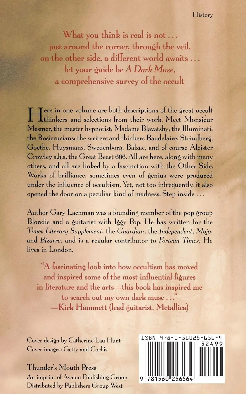 Rückseite: 9781560256564 | A Dark Muse | A History of the Occult | Gary Lachman | Taschenbuch