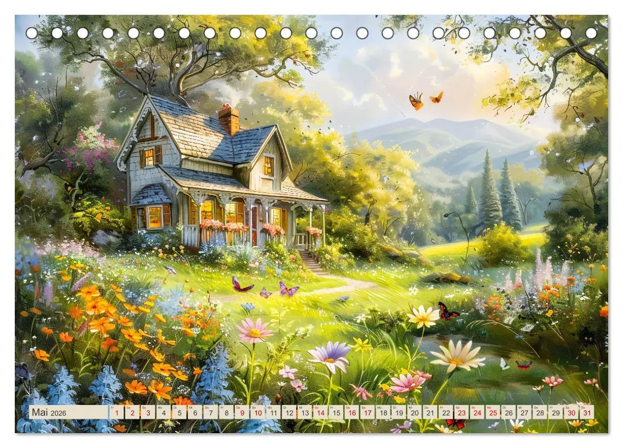 Bild: 9783457406564 | Kleine Cottages - Romantische Fantasiehäuschen (Tischkalender 2026...