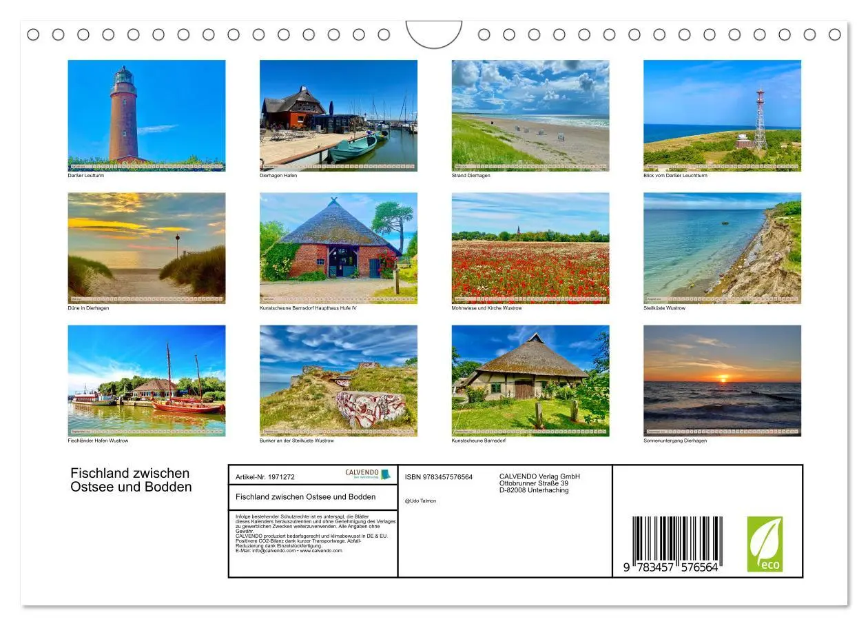 Bild: 9783457576564 | Fischland zwischen Ostsee und Bodden (Wandkalender 2026 DIN A4...
