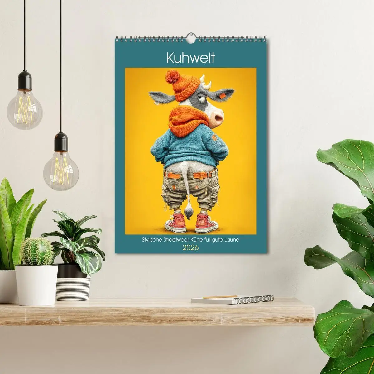 Bild: 9783516736564 | Kuhwelt. Stylische Streetwear-Kühe für gute Laune (Wandkalender...