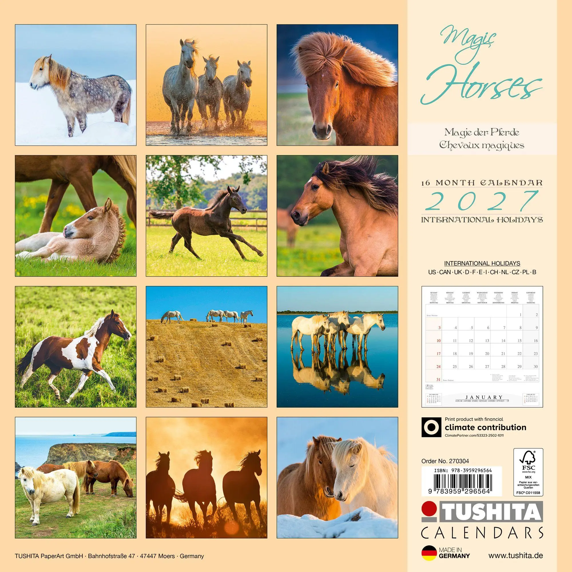 Bild: 9783959296564 | Magic Horses 2027 | Kalender 2027 | Kalender | Wonderful World | 28 S.