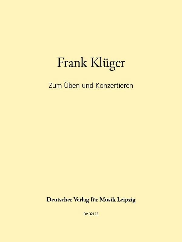 Cover: 9790200426564 | Zum Üben und Konzertieren - 22 zeitgenössische Stücke für...