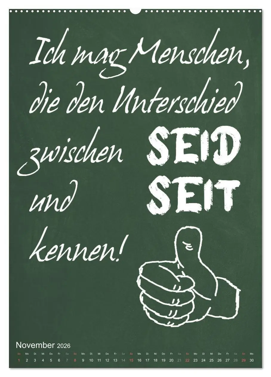 Bild: 9783516346664 | Coole Lehrersprüche (hochwertiger Premium Wandkalender 2026 DIN A2...