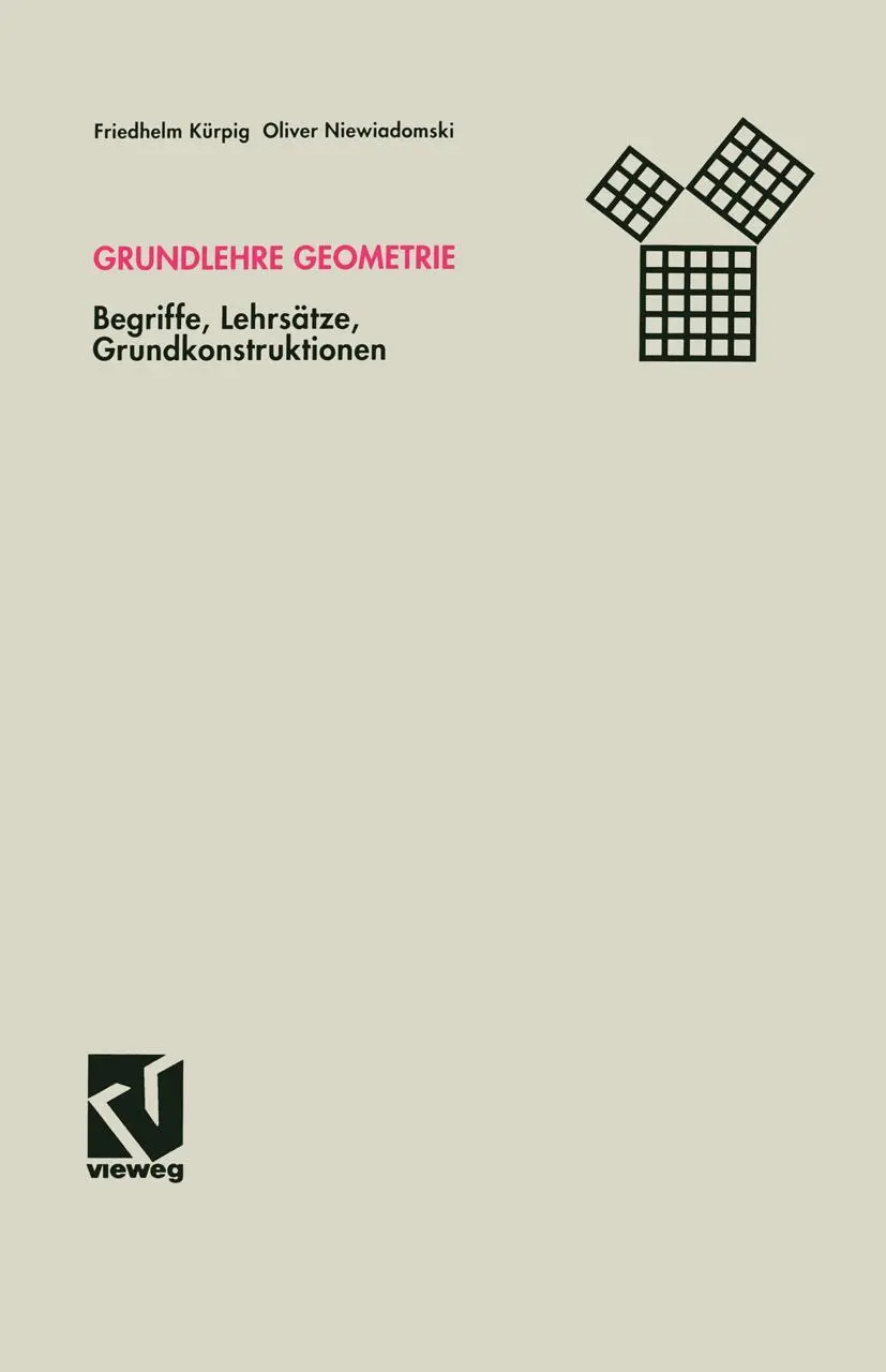 Cover: 9783528086664 | Grundlehre Geometrie | Begriffe, Lehrsätze, Grundkonstruktionen | Buch