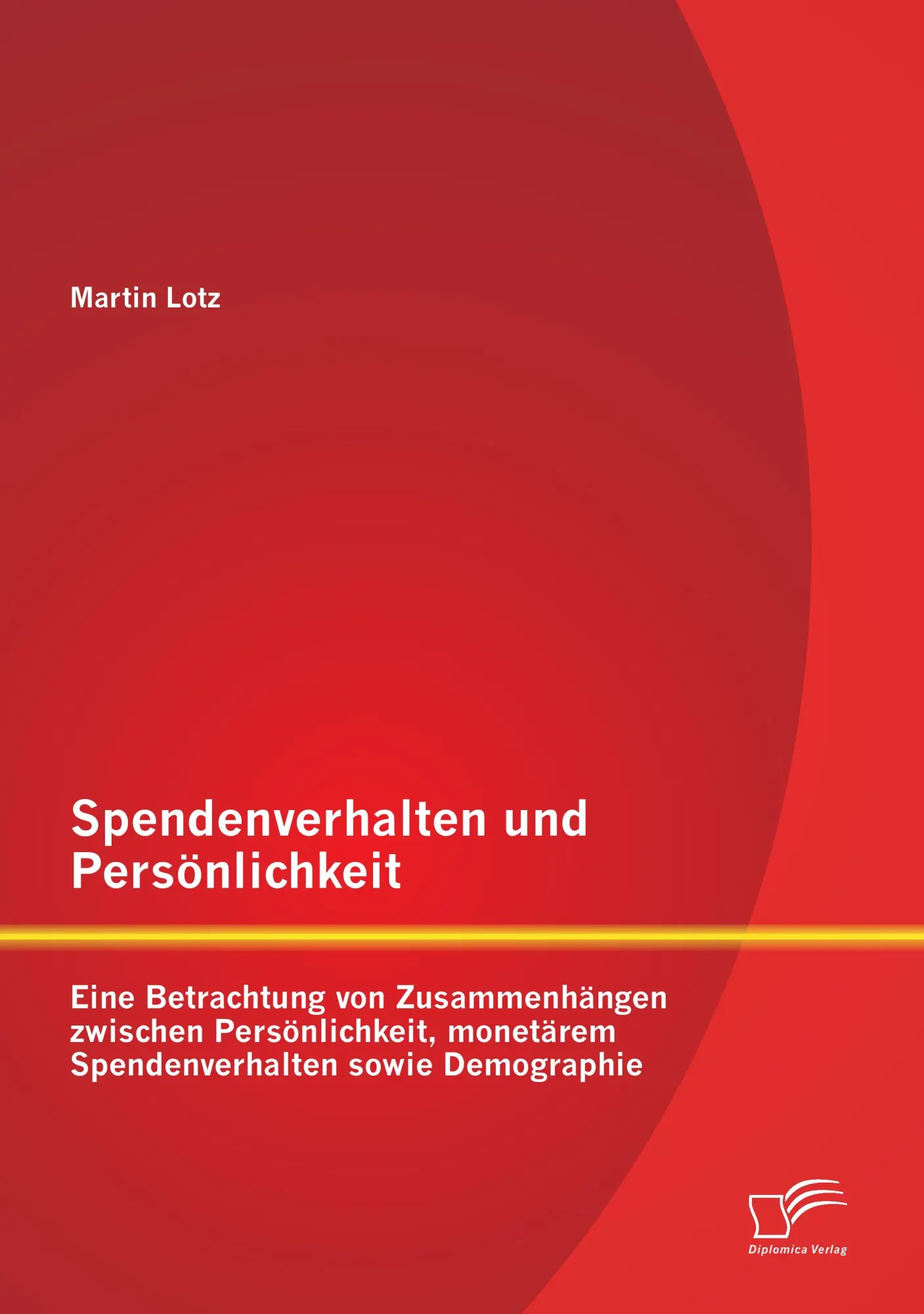 Cover: 9783958506664 | Spendenverhalten und Persönlichkeit: Eine Betrachtung von...