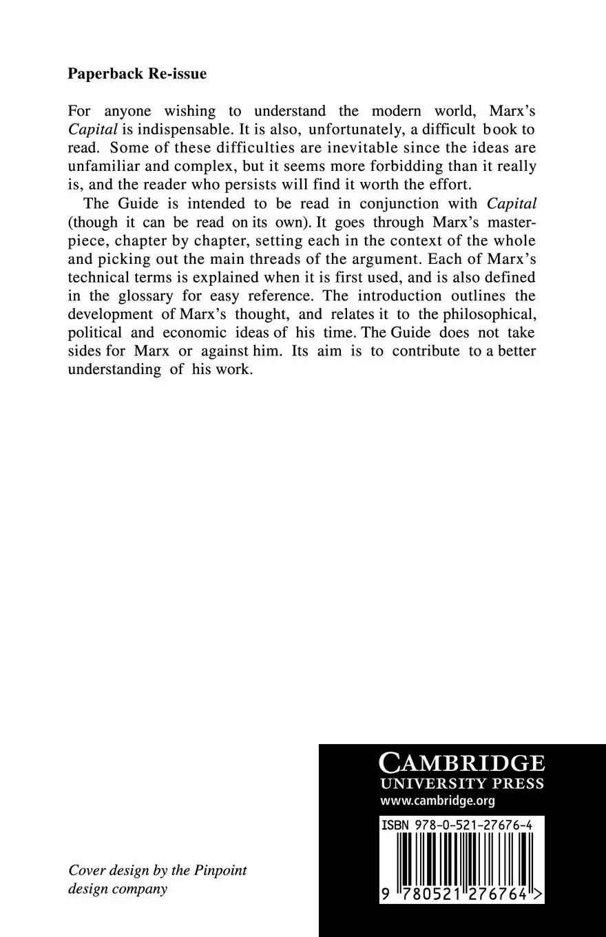 Rückseite: 9780521276764 | A Guide to Marx's 'Capital' | Anthony Brewer | Taschenbuch | Englisch