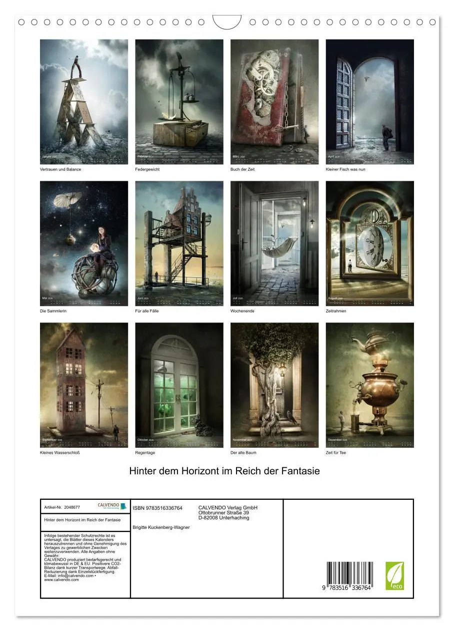 Bild: 9783516336764 | Hinter dem Horizont im Reich der Fantasie (Wandkalender 2026 DIN A3...