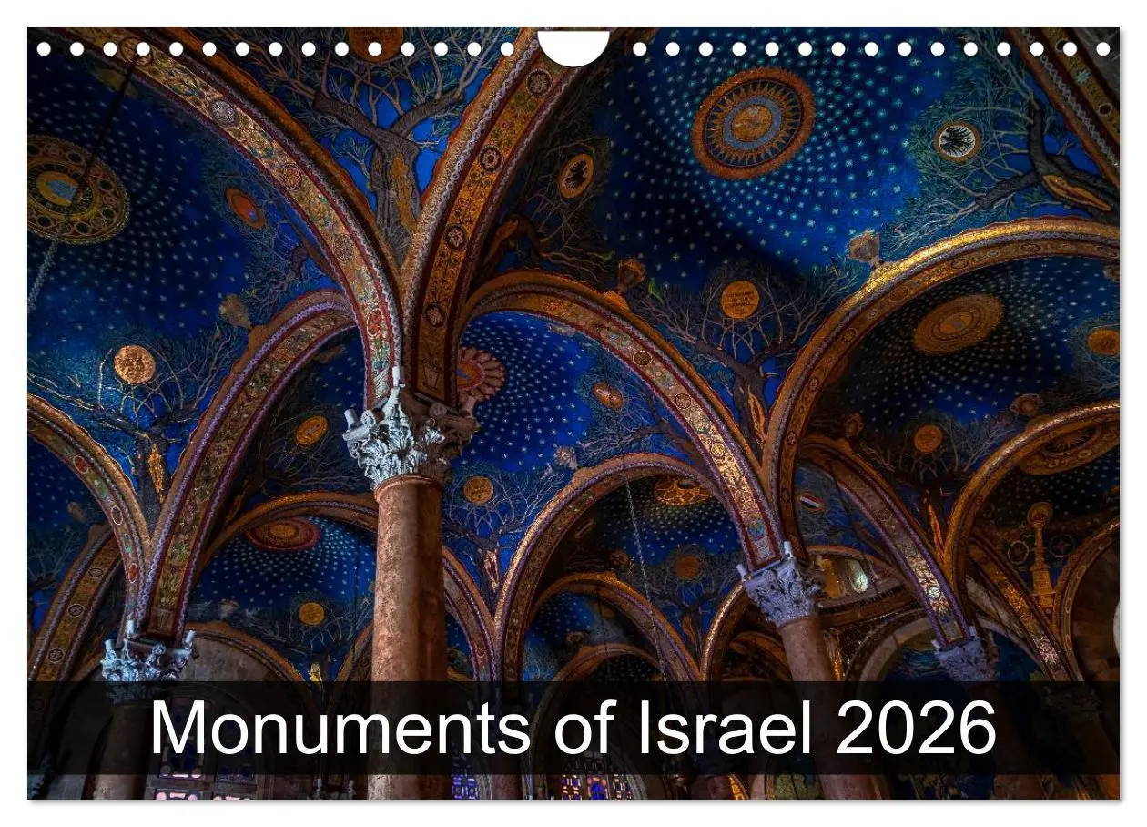 Cover: 9783516576764 | Monuments of Israel 2026 (Wall Calendar 2026 DIN A4 landscape),...