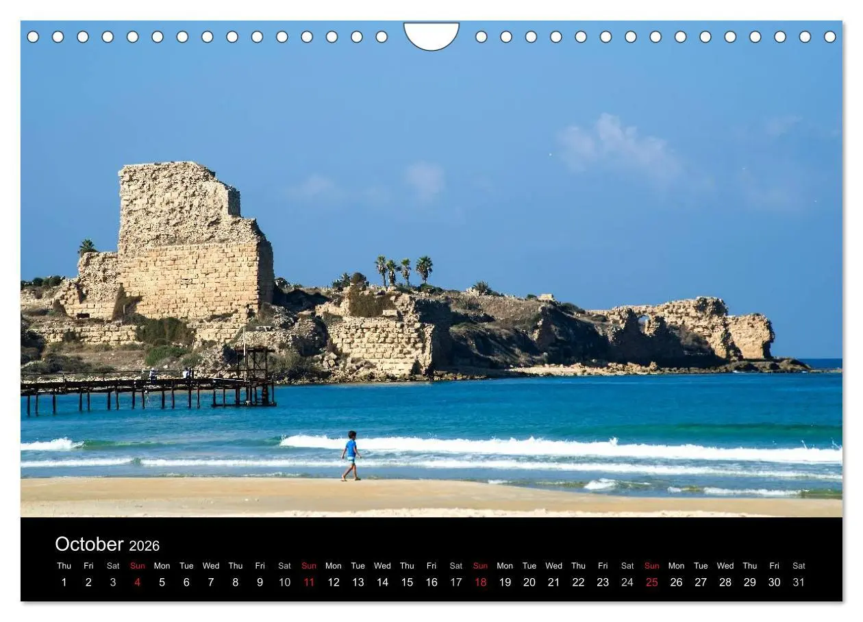 Bild: 9783516576764 | Monuments of Israel 2026 (Wall Calendar 2026 DIN A4 landscape),...
