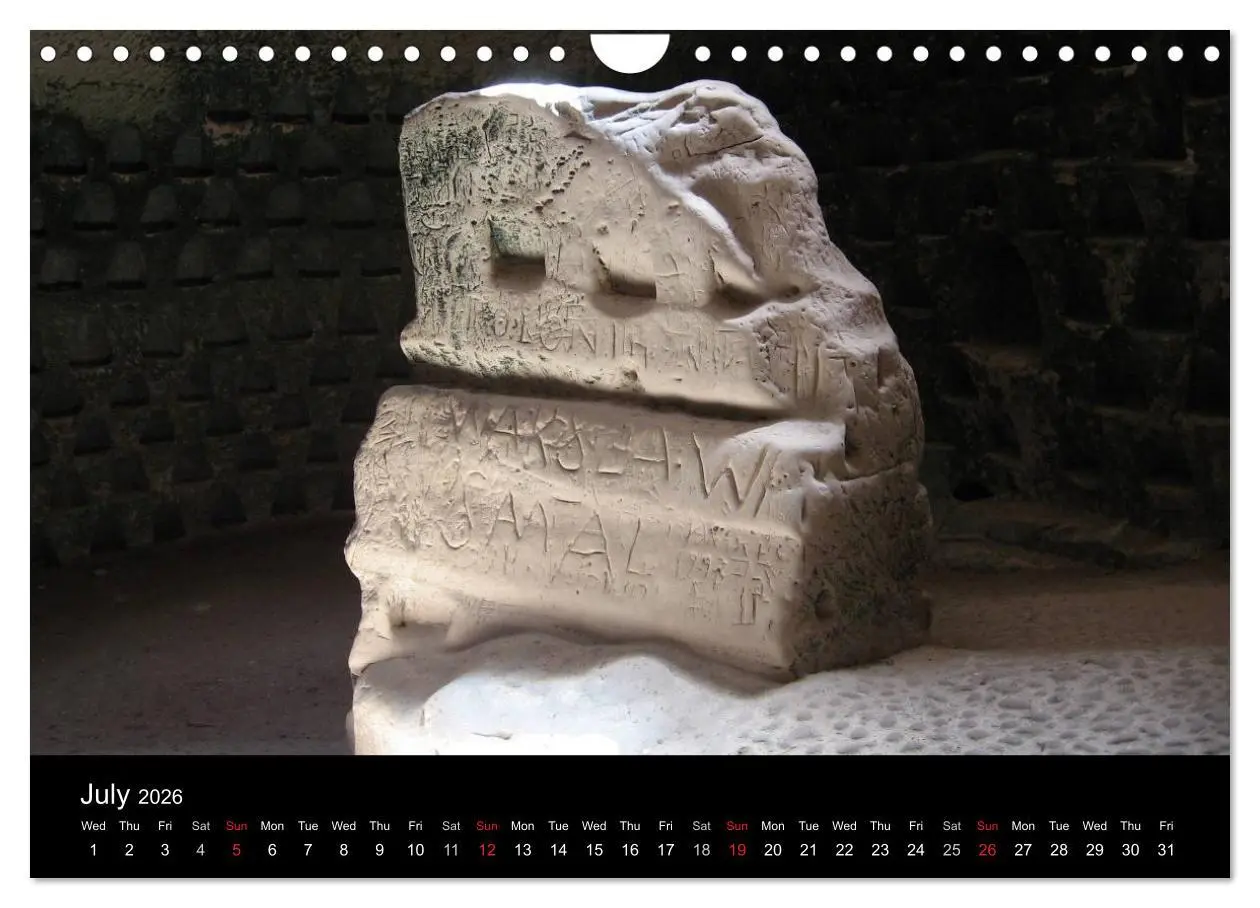 Bild: 9783516576764 | Monuments of Israel 2026 (Wall Calendar 2026 DIN A4 landscape),...
