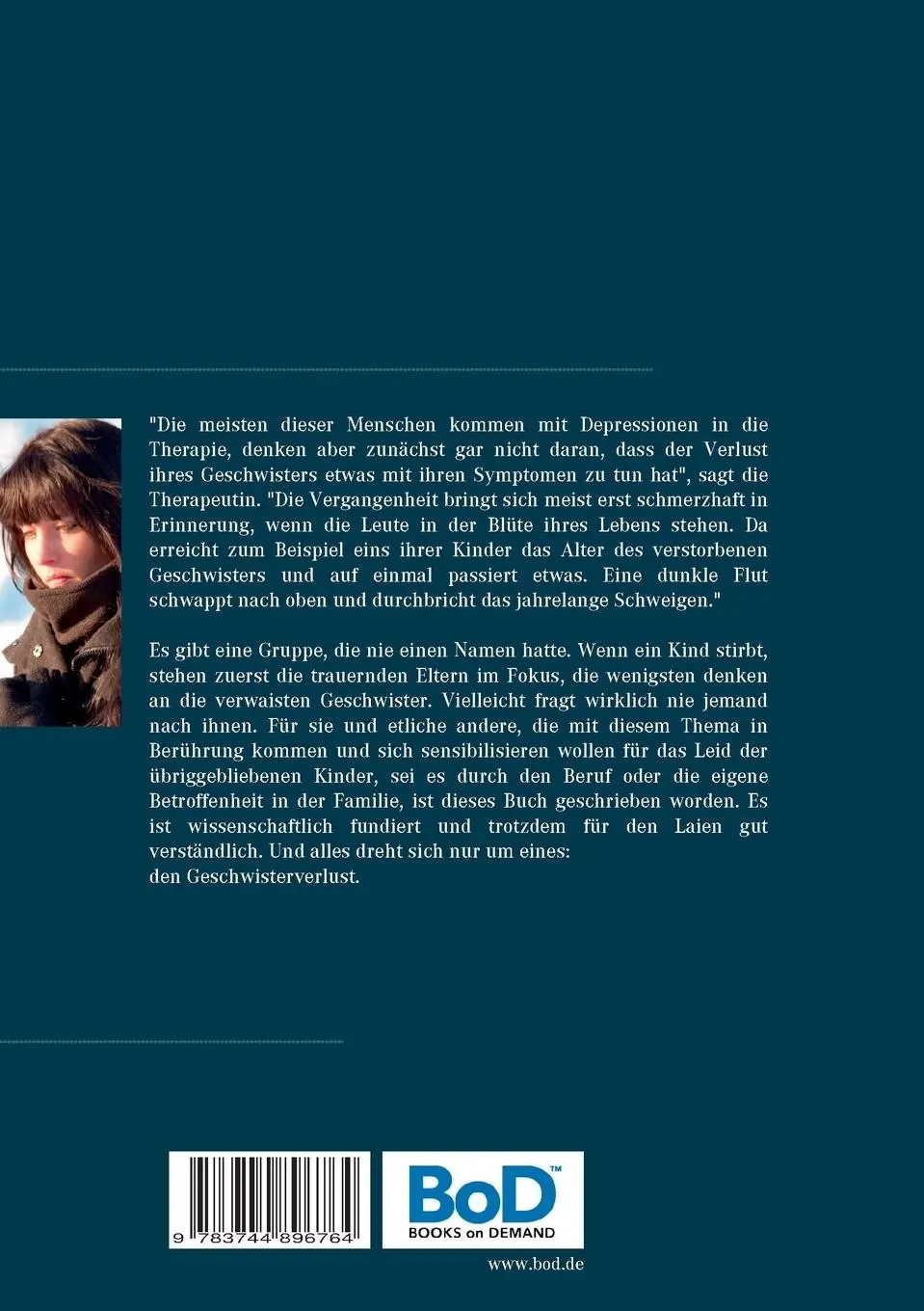 Rückseite: 9783744896764 | Tod eines Geschwisters | Lysann Haustein | Taschenbuch | 224 S. | 2017