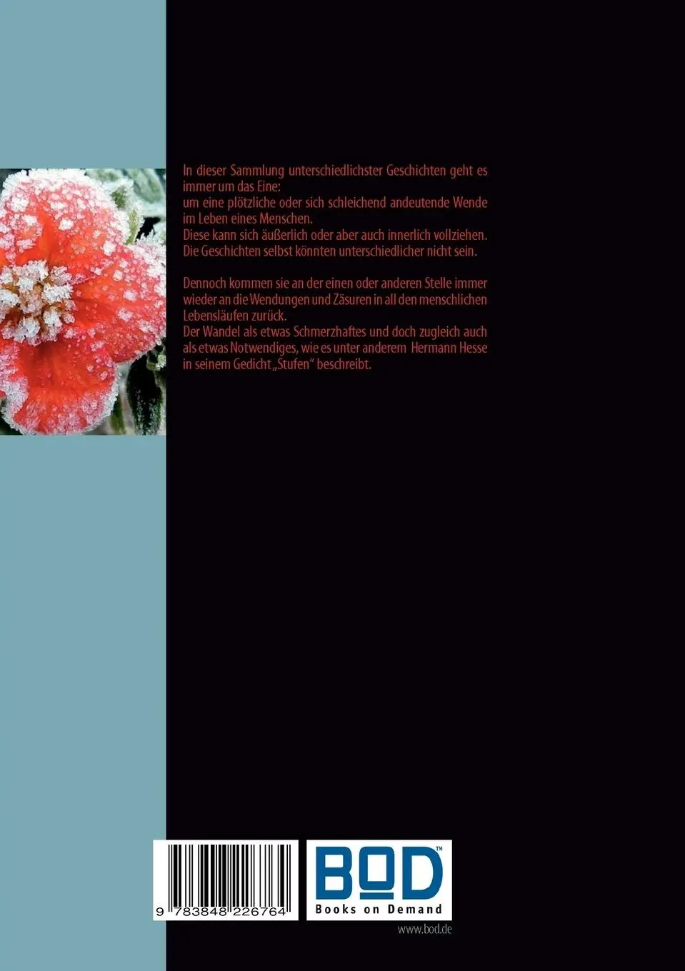 Rückseite: 9783848226764 | Winterwende | Kurzgeschichten und Bilder | Claudia J. Schulze | Buch