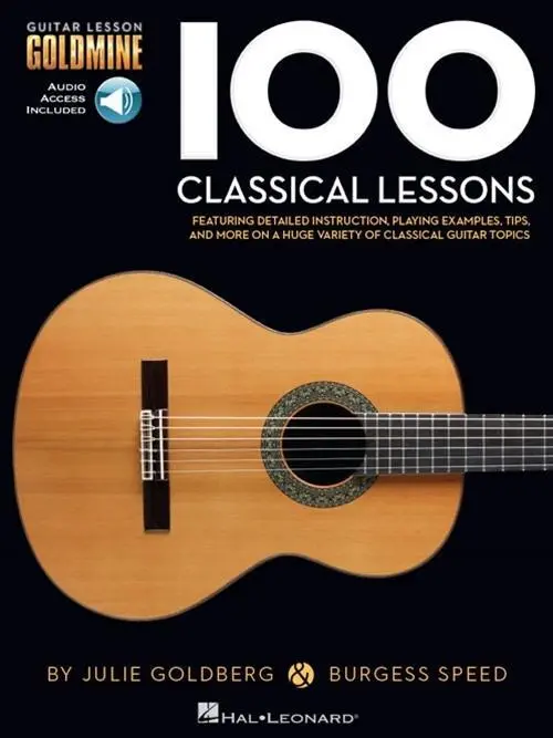 Cover: 888680066864 | 100 Classical Lessons: Guitar Lesson Goldmine Series - Book with...