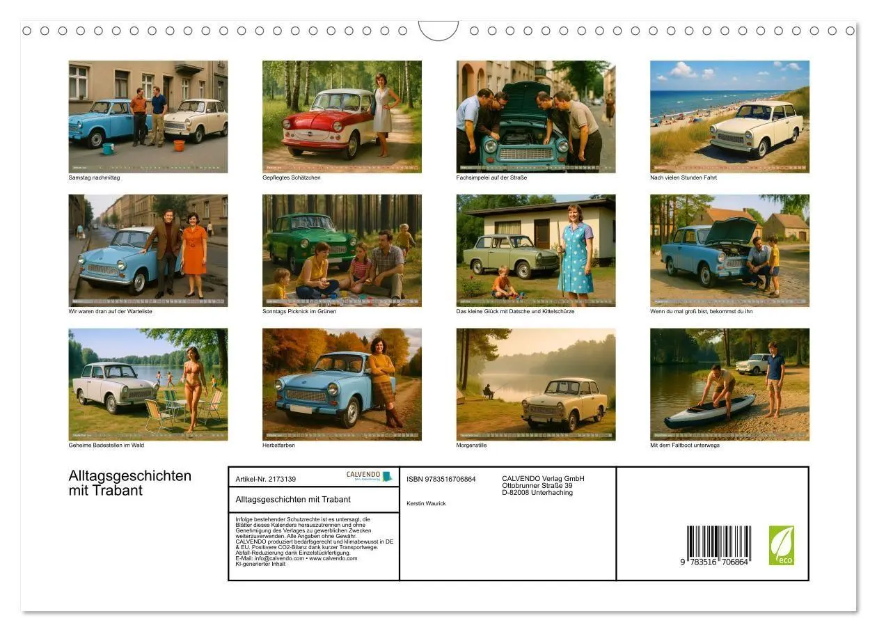 Bild: 9783516706864 | Alltagsgeschichten mit Trabant (Wandkalender 2026 DIN A3 quer),...