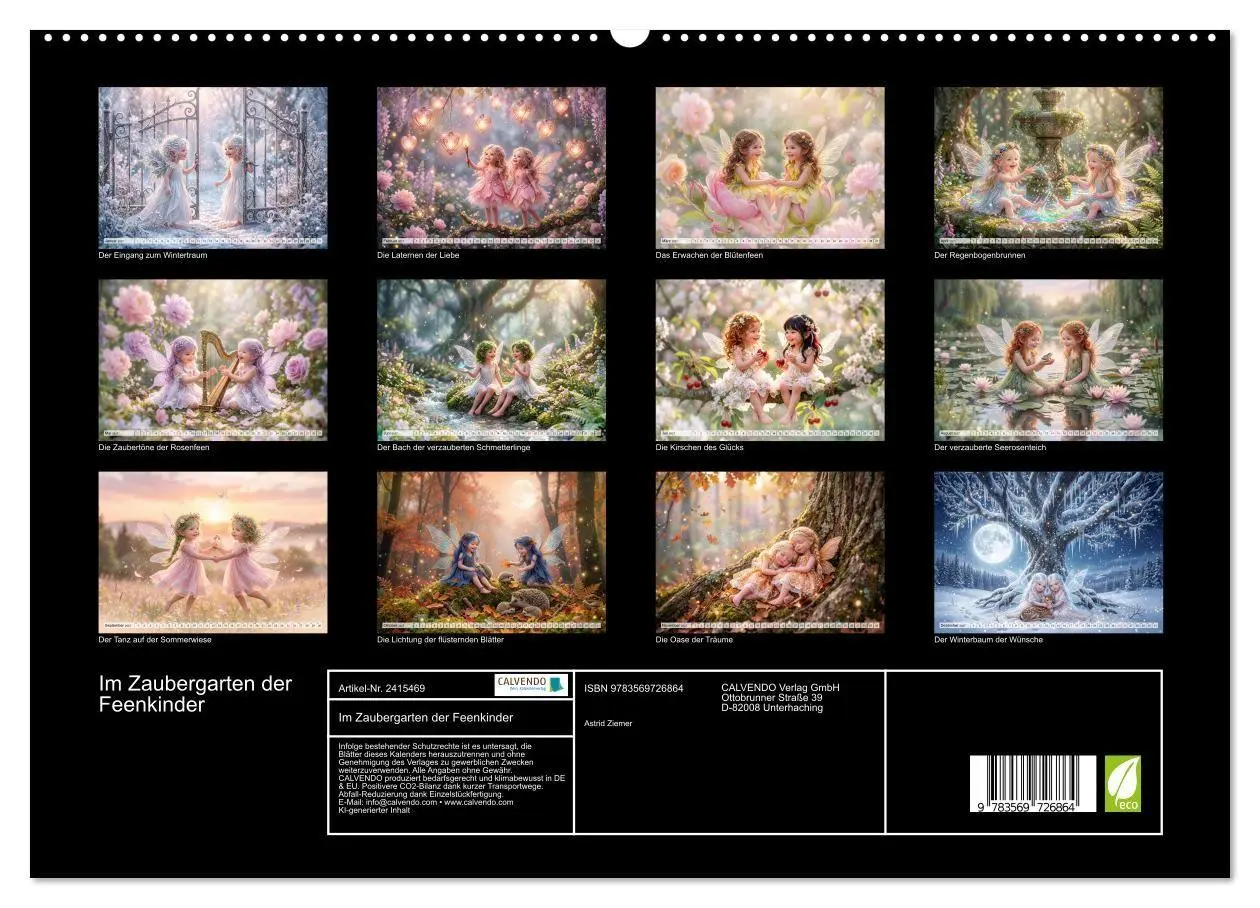 Bild: 9783569726864 | Im Zaubergarten der Feenkinder (hochwertiger Premium Wandkalender...