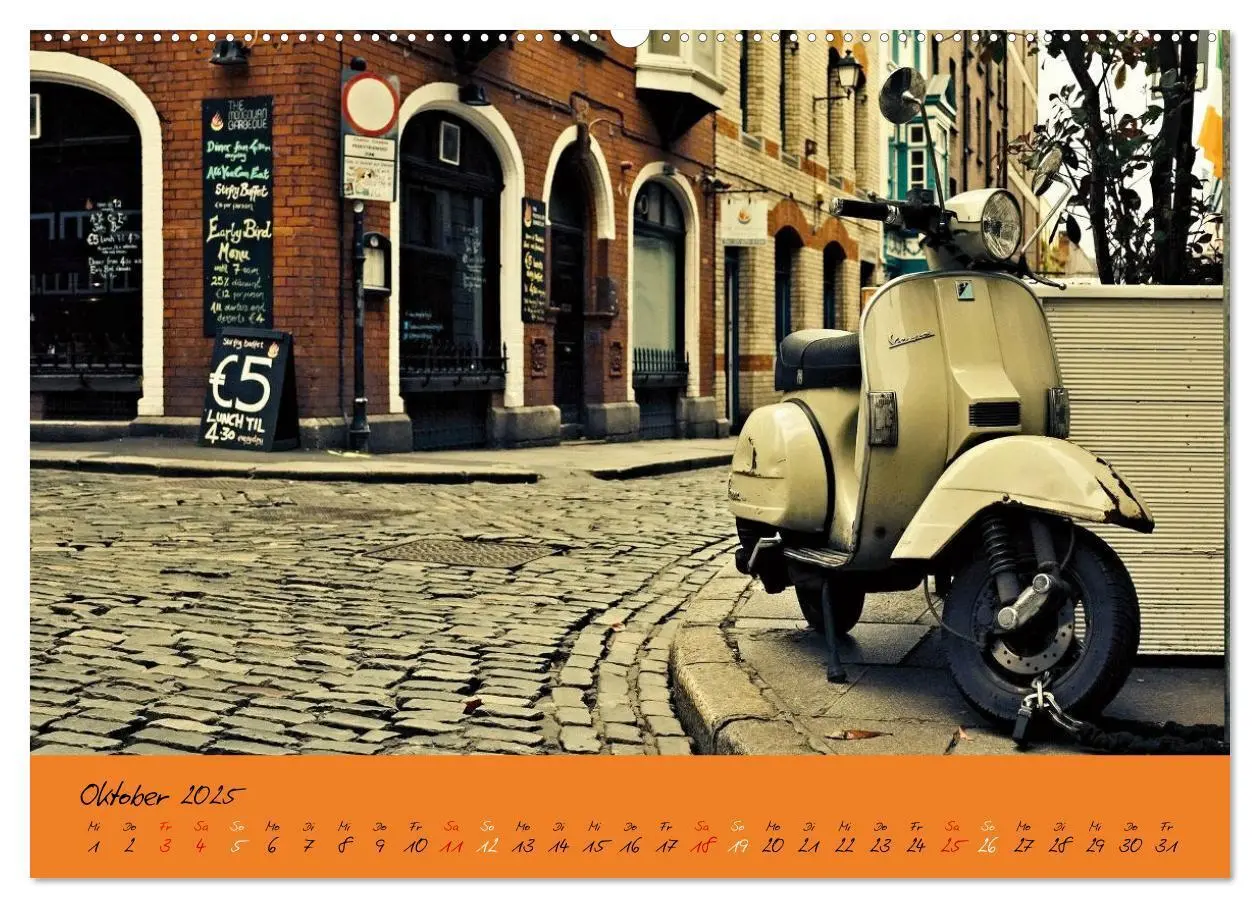 Bild: 9783383976964 | Vespa Liebe (Wandkalender 2025 DIN A2 quer), CALVENDO Monatskalender