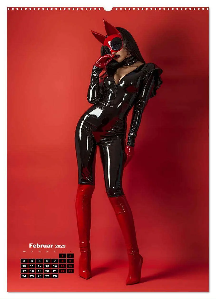 Bild: 9783457156964 | Latex-Girls (hochwertiger Premium Wandkalender 2025 DIN A2 hoch),...