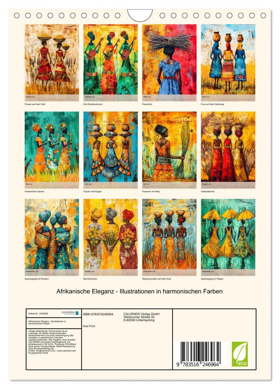 Bild: 9783516246964 | Afrikanische Eleganz - Illustrationen in harmonischen Farben...