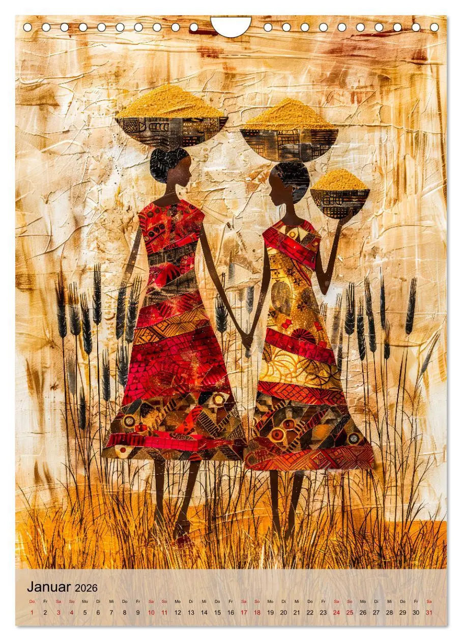 Bild: 9783516246964 | Afrikanische Eleganz - Illustrationen in harmonischen Farben...