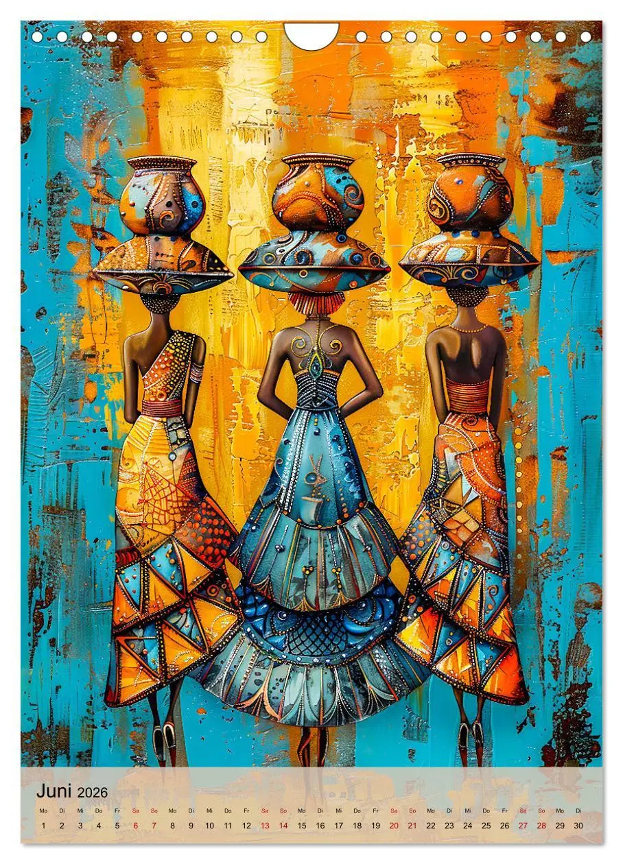 Bild: 9783516246964 | Afrikanische Eleganz - Illustrationen in harmonischen Farben...